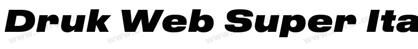 Druk Web Super Itali字体转换